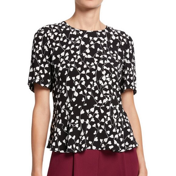 NWT Diane von Furstenberg DVF Orilla Peplum Top - From Work to Everyday Chic - Picture 1 of 12